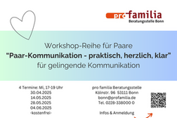Ein Flyer mit den Terminen und Titel der Veranstaltung sowie einem QR Code zur Website